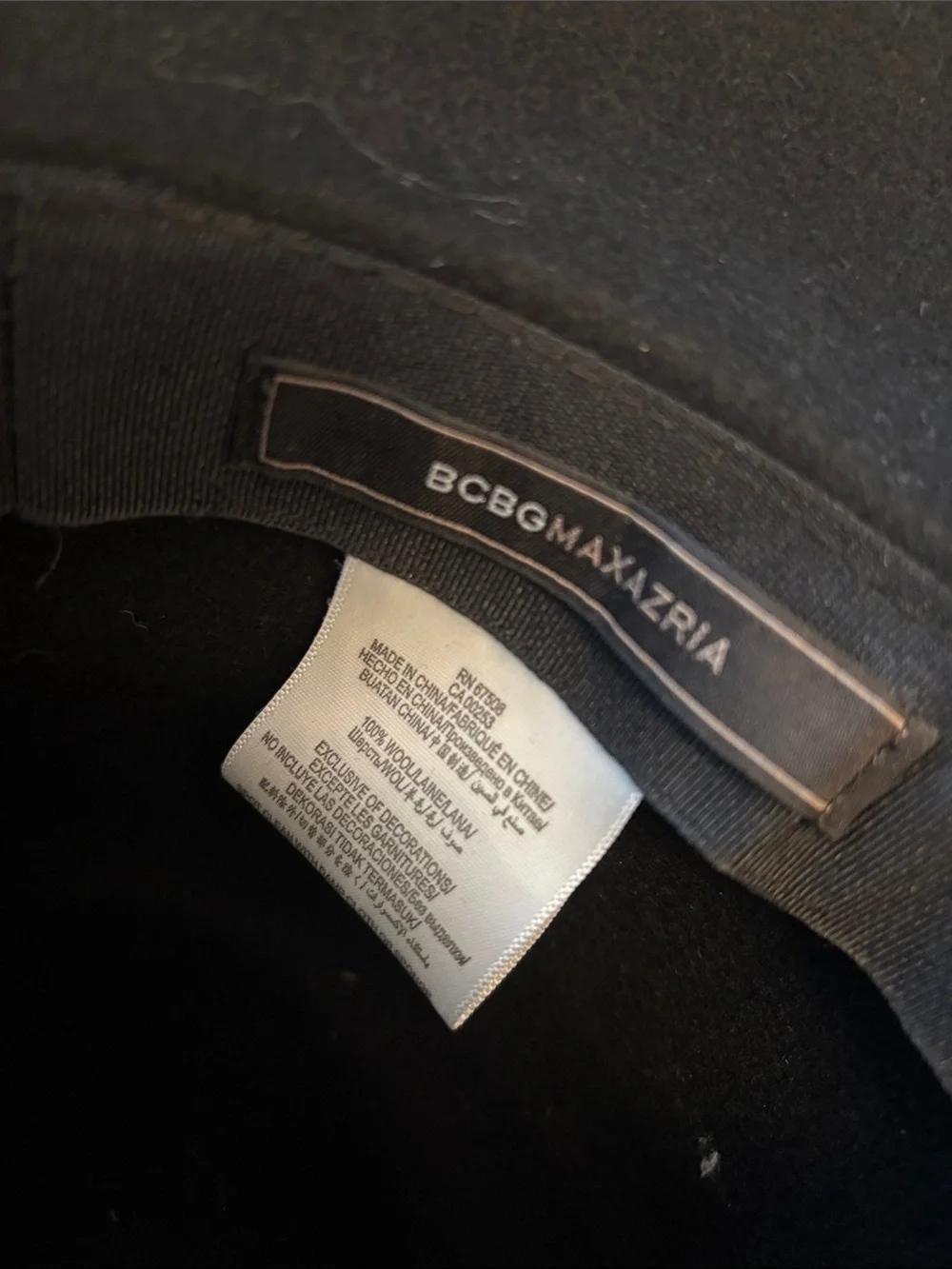 Women’s BCBG Black Wide-Brim Felt Hat